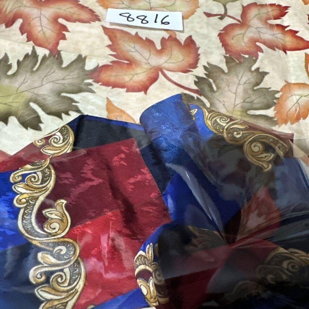 BACHRACH Men's Multicolor tie 100% Silk Made in Italy - Picture 4 of 4